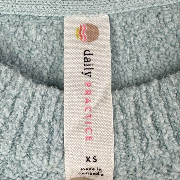 Daily Practice Anthropologie Sweater Dress Womens XS Blue Relaxed Cozy Mini* - Picture 10 of 13